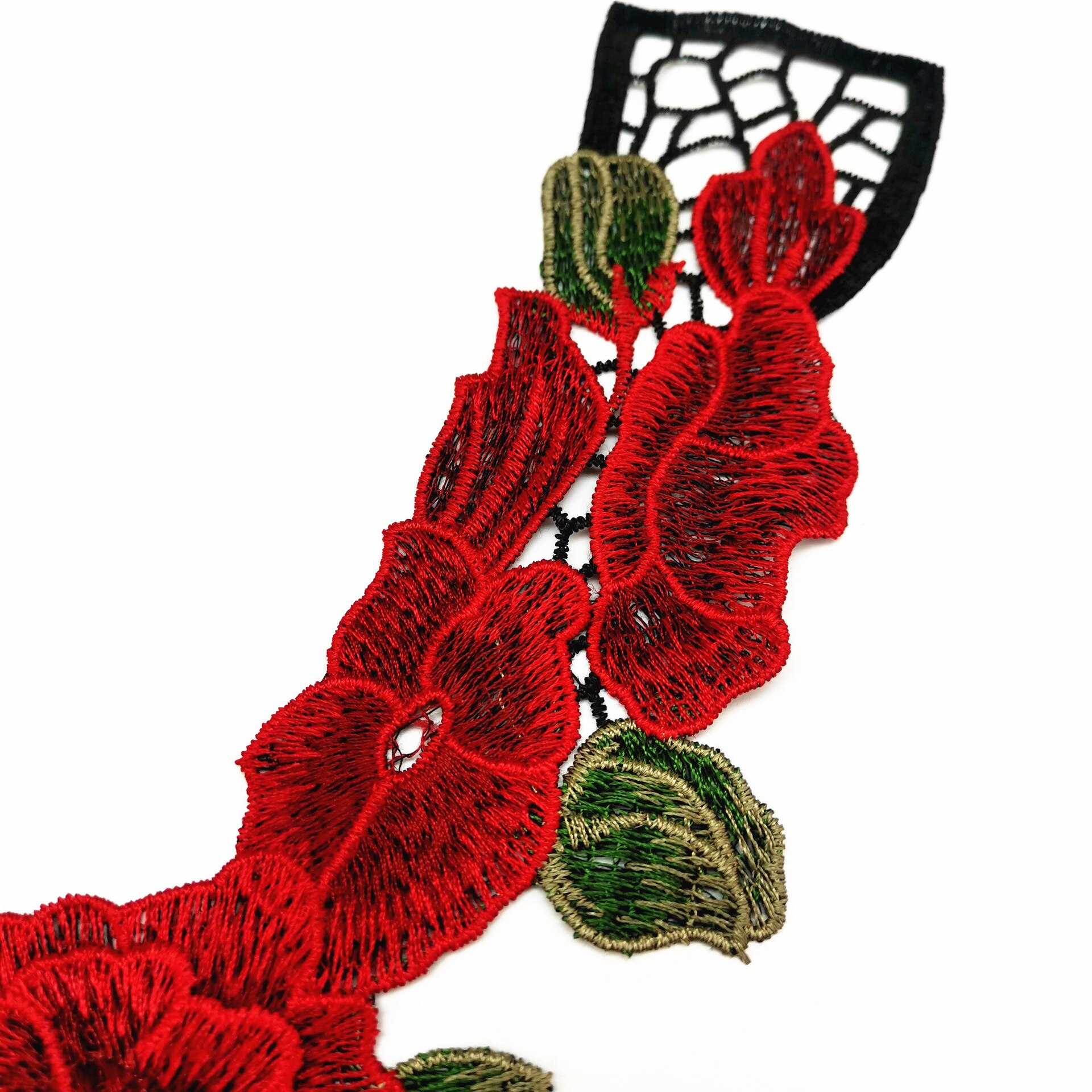 DIY sewing dresses flower applique Collar applique DIY decoration accessories 3d flower Patches Water Soluble