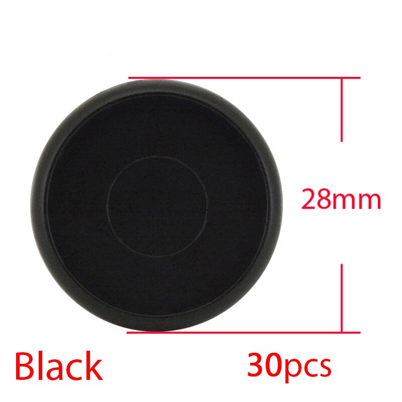 30Pcs 28Mm Kleurrijke Paddestoel Disc Binding Notebook Ringband Planner Bindier Disc Diy Losbladige Ringen Binding Kantoor levert: Black-30pcs