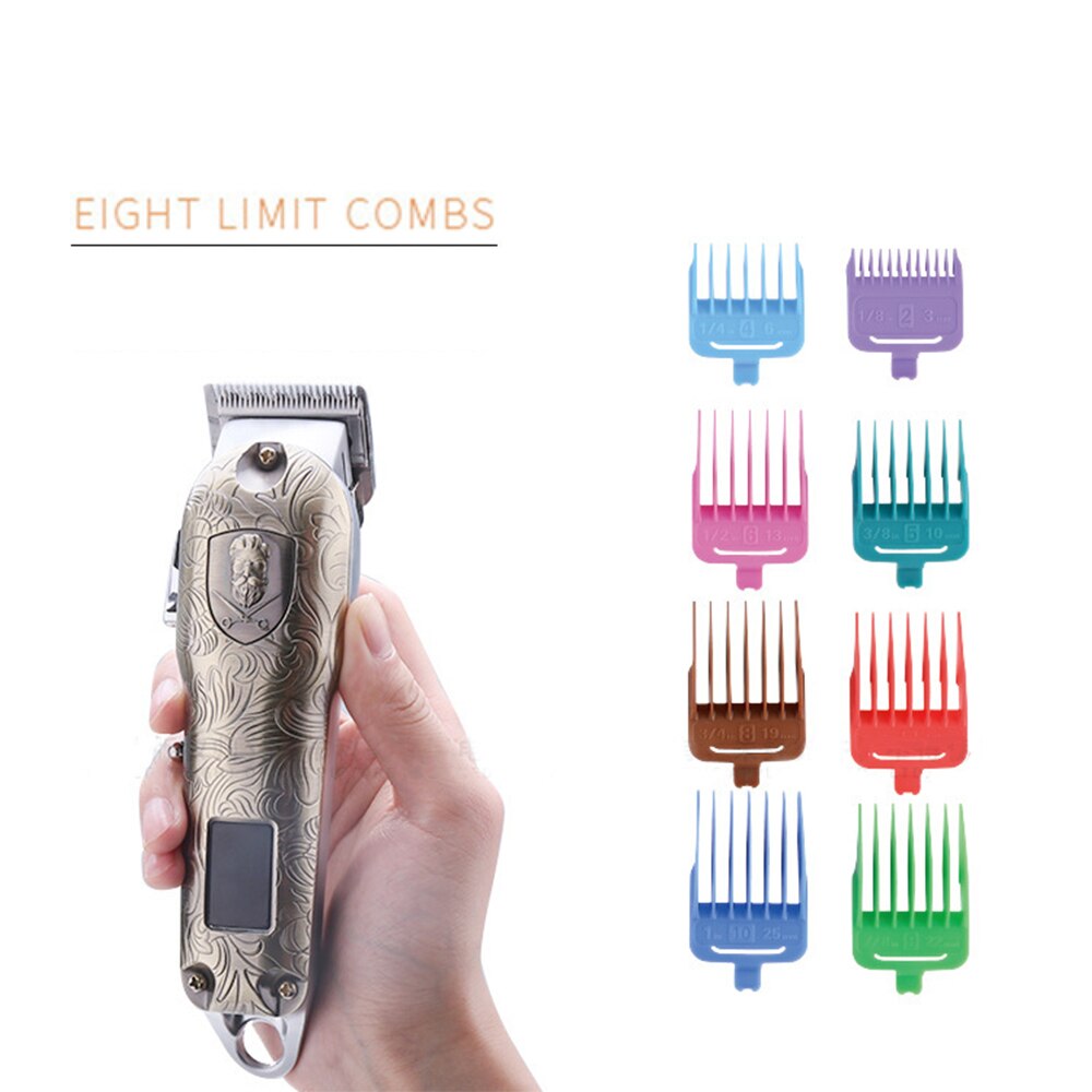KM-2029 Electric Hair Trimmer Barber Shop Hair Clipper LED Display Haricut Machine usb Chariging