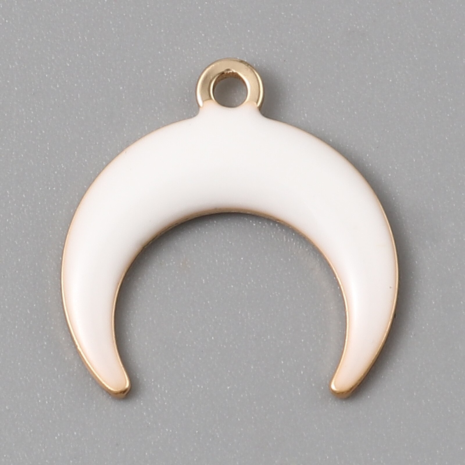 5 sztuk galaktyka księżyc stylu uroki wisiorek dla tworzenia biżuterii kolorowe pół księżyc dwustronne emaliowane cekiny wisiorek naszyjnik DIY: 4