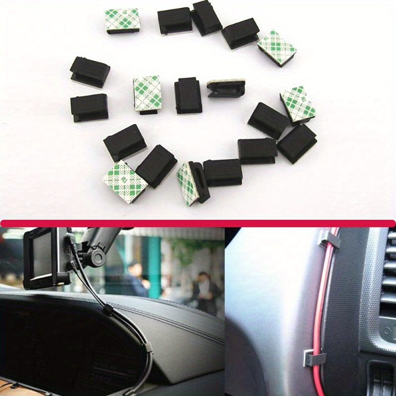 10Pcs/Set Car Wire Management Harness - Self-Adhesive Clamp