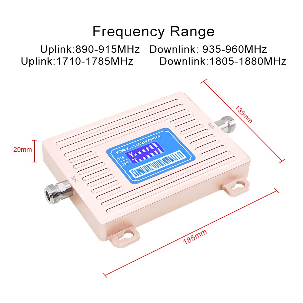 HEIßE Neue Oserjep 2G 4G LCD zeigt GSM 900 4G LTE 1800 Verstärker GSM 1800mhz Handy, Mobiltelefon Signal Booster 65dB Dual Band