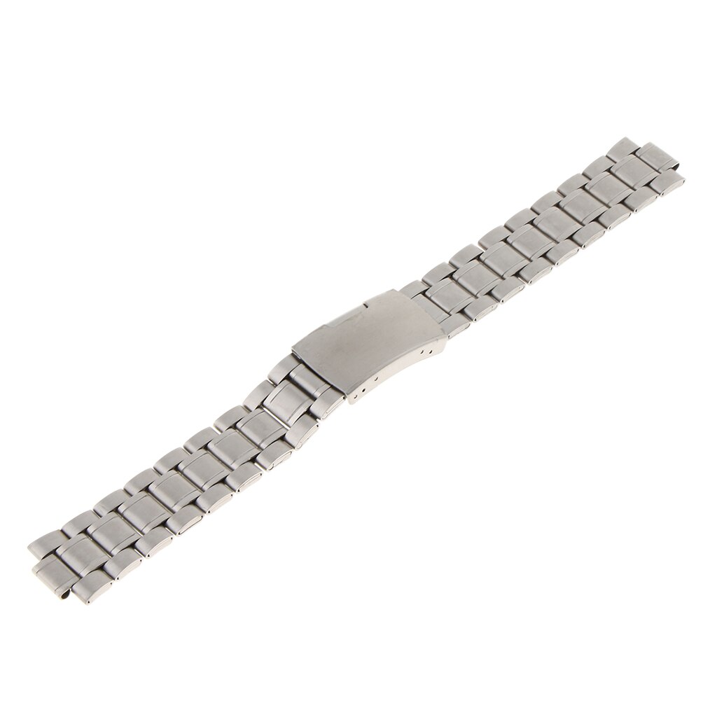 Menn erstatning metall armbåndsur bånd rustfritt stål klokkereim armbånd