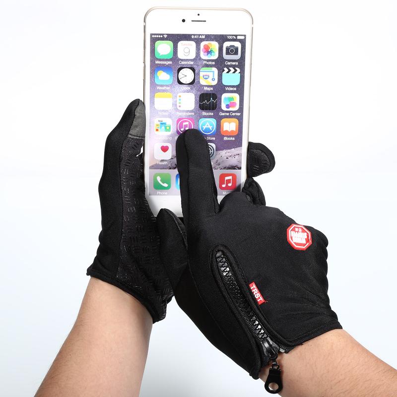 Outdoor Winter Windstopper Handschoenen Volledige Vinger Handschoenen Mannen Vrouwen Touch Screen Handschoenen Fiets Handschoenen Winter Warme Wanten