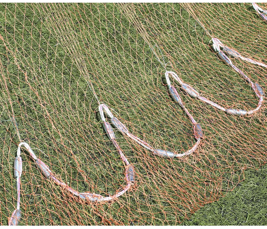 Lawaia Fishing Cast Net Multifilament Line Traditional Net with Steel Pendant Weight Throwing Fish Net