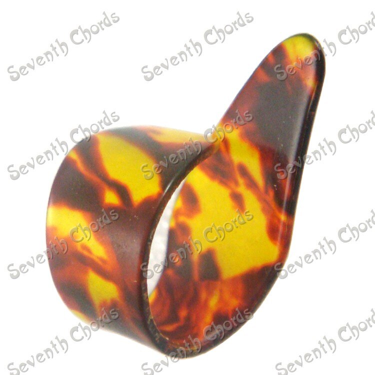 Celluloid 3 finger picks &amp; 1 tommelfinger pick som et sæt guitar picks plekter xh-tz