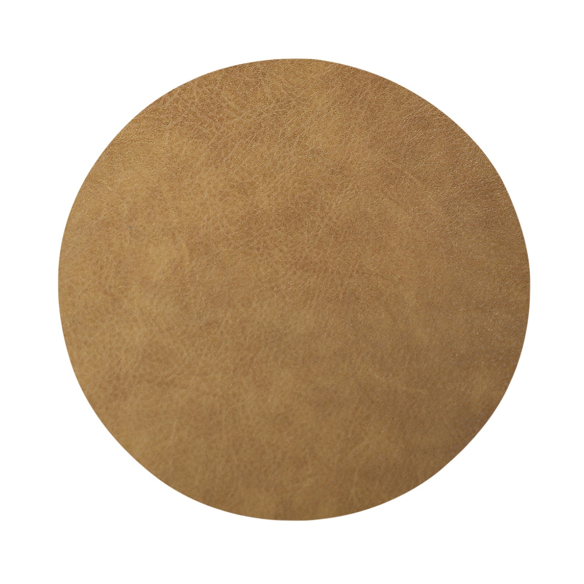 Napperons Ronds en Cuir PU, Motif Peau de Vache Lavée, Tapis de Table pour Table à Manger, Cuisine, Décoration de ix: green