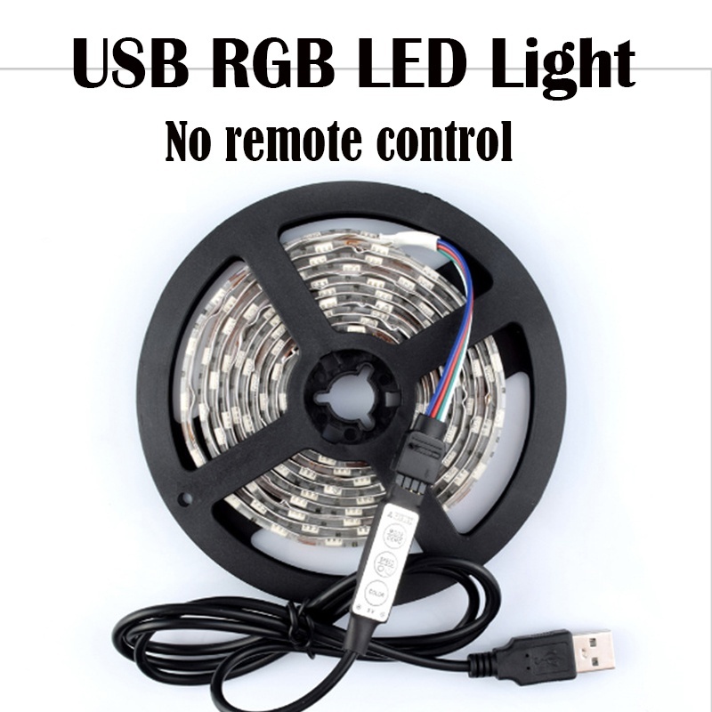Led strips lampor bluetooth luces led rgb 5050 smd 2835 flexibel vattentät tejp diod 5m 10m dc 12v fjärrkontroll+adapter: Usb -3m