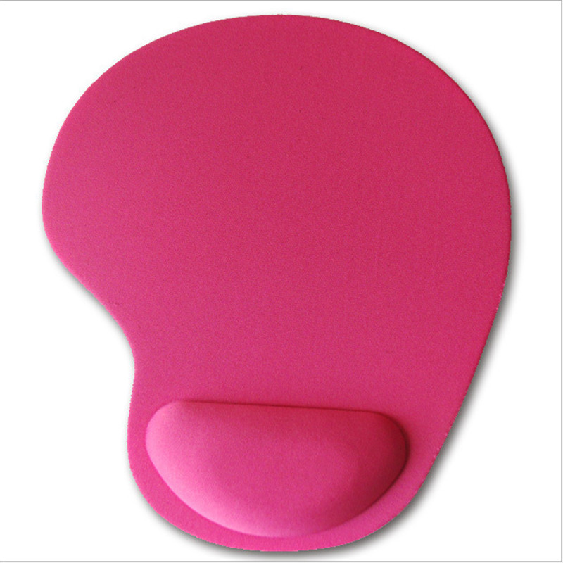 Anti-Slip Muismat Muismat met Gel Polssteun voor PC Macbook Laptop: Rose Red