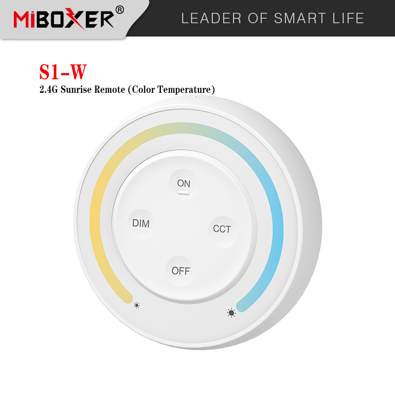 *Miboxer 2.4G Sonnenaufgang Fernbedienung Regenbogen Dimmer 2 oder 3 in 1 LED-Streifen-Glühbirnen-Regler: cyan