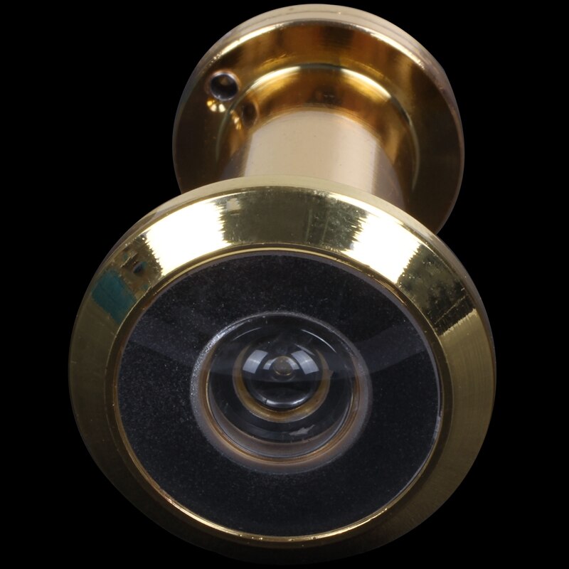 200 Degree Retractable 36-58mm Security Door Viewer Peephole Peep Hole Spyhole + Cover, Gold