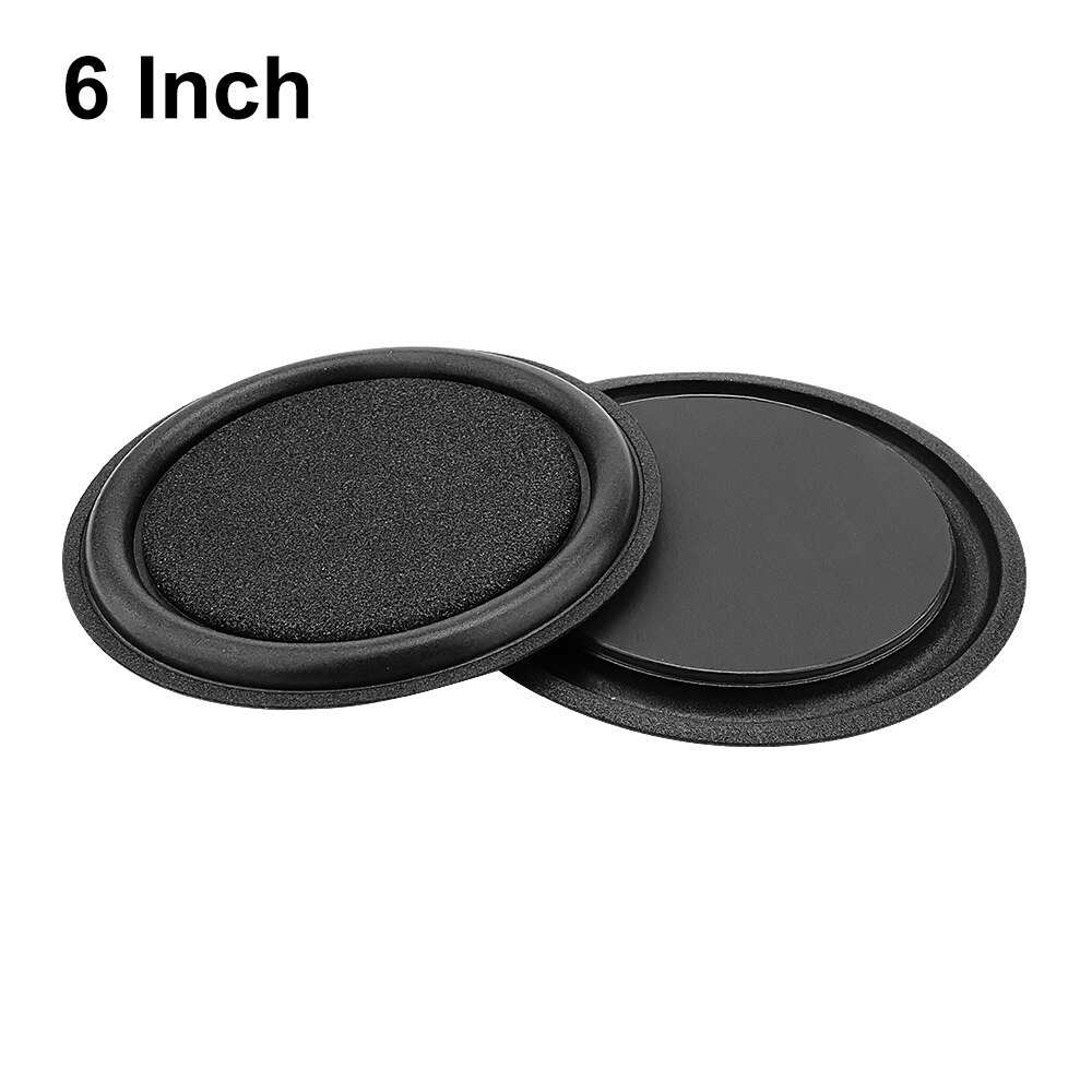 Aiyima 2 stuks 5 6 8 inch woofer luidspreker passieve radiator spons rand membraan hulpstuk versterken bas trillingen membraan: 6 inch