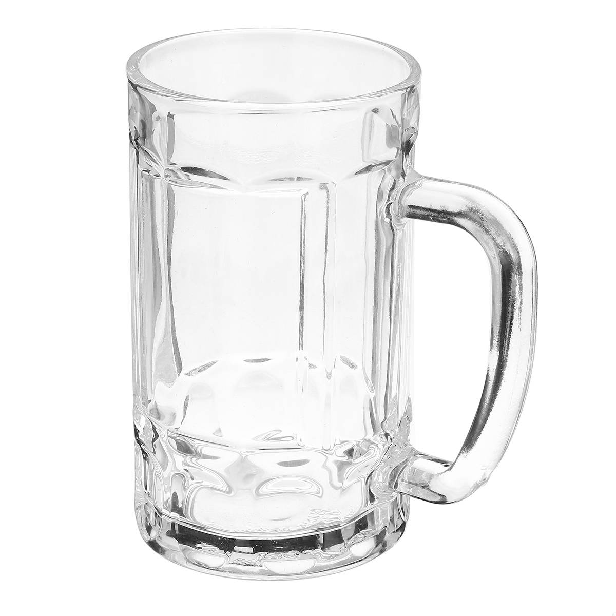2pcs Household Glass Beer Mug With Handle Thickened Transparent Crystal Tea Cup Drink Cup Bar Party Supplies Cocktail Glass Mug
