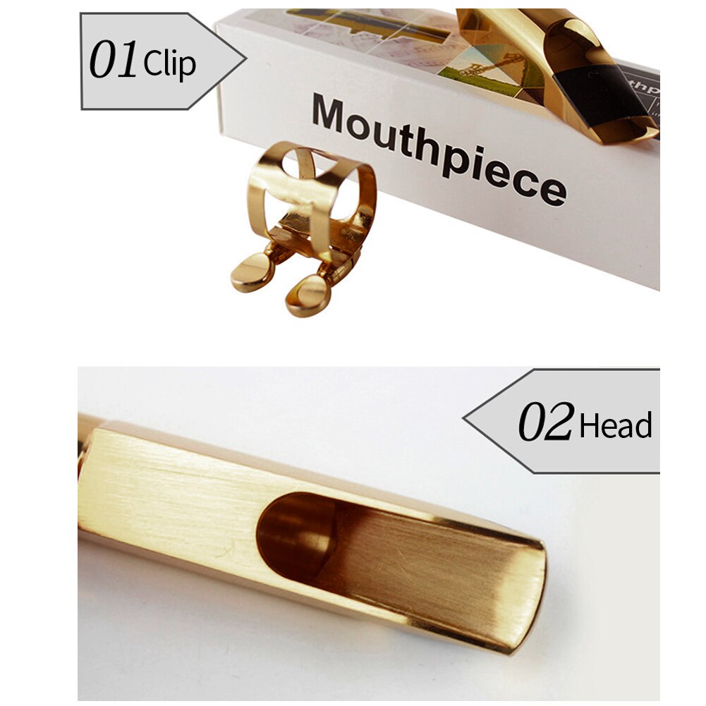 Sound Nozzle Accessories Saxophone Mouthpiece Metal Practical With Cap Tone Alto Sax 5C/6C/7C/8C