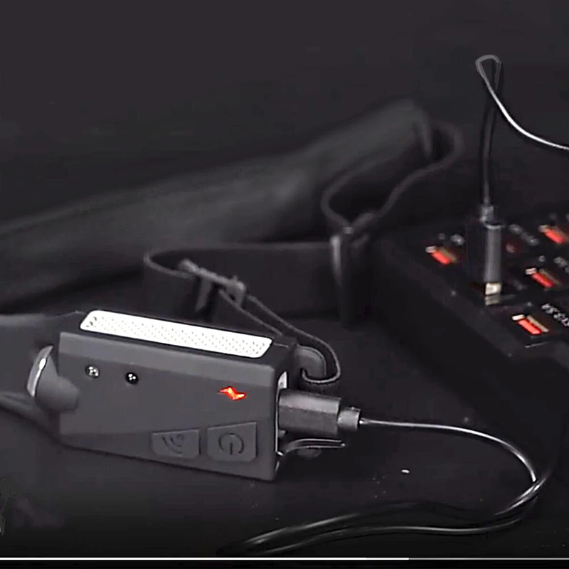 Motion Sensor Headlight COB LED Headlamp with Built-in Battery Flashlight USB Rechargeable Head Lamp Torch Work Light TLSM