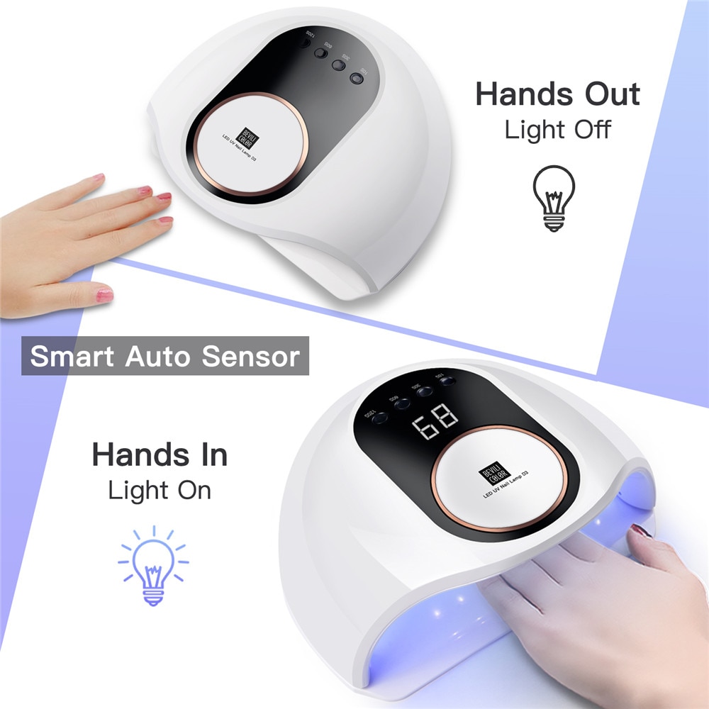 168W/72W/54W máquina de secado de uñas LED UV lámpara de uñas para esmalte de uñas de gel de luz led para uñas secador lámpara UV para manicura herramientas