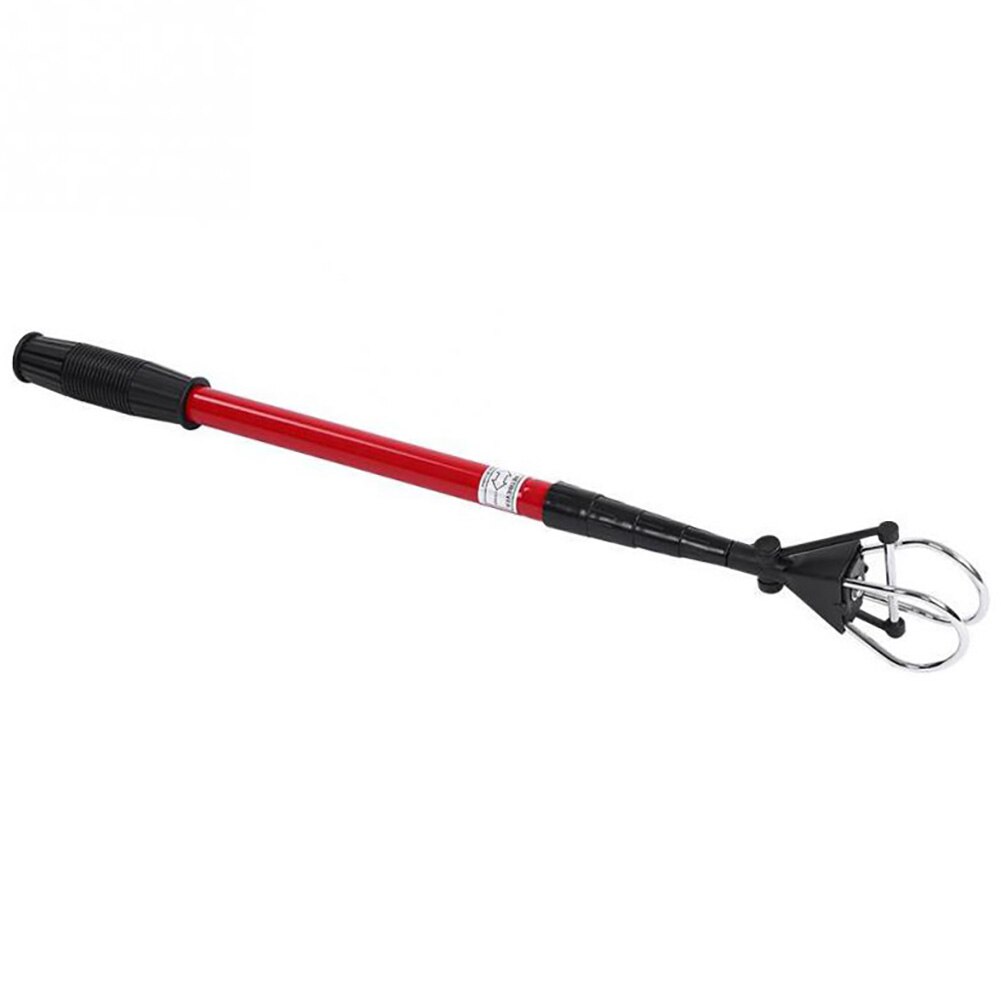 Retractable Golf Ball Retriever Scoop Aluminum Alloy Telescopic Pick Up Grabber Shaft Tool Automatic Locking Device