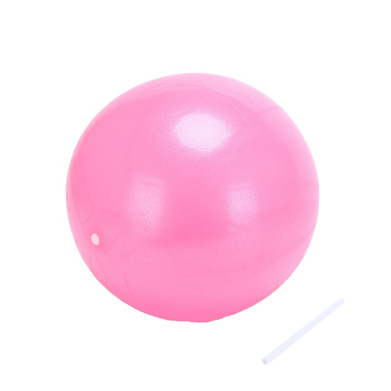 25CM 1 pieza Mini pelota de Yoga Pilates pelota para hacer ejercicio físico para Aparato de Fitness pelota de equilibrio de ejercicio entrenador casero equilibrio: Rosa