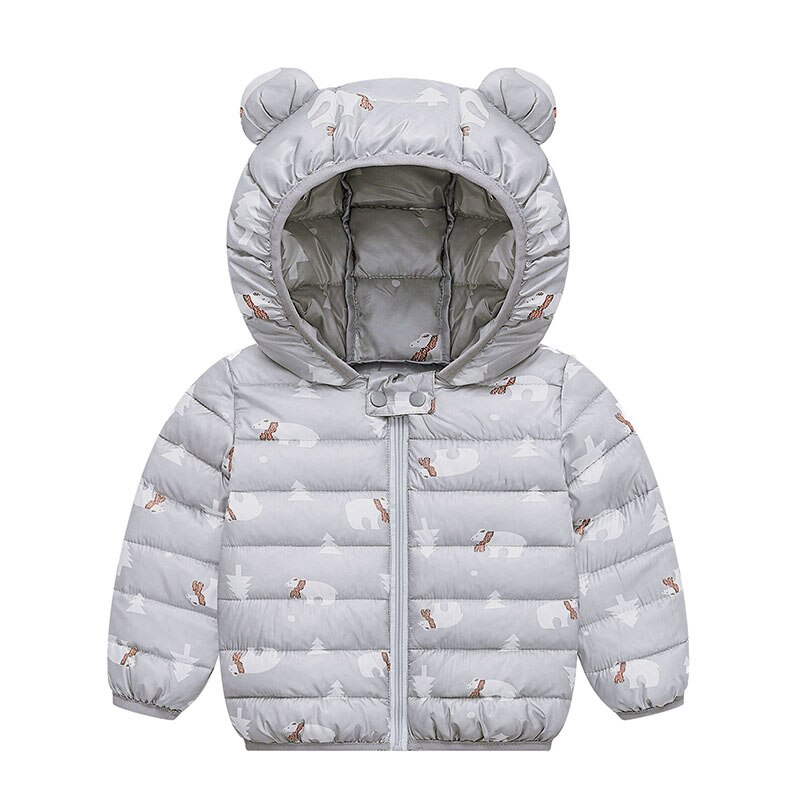 Winter Warm Baby Jassen Meisjes Jongens Kids Jassen Hooded Lange Mouwen Katoen Cartoon Baby Kleding Mode Peuter Bovenkleding Herfst
