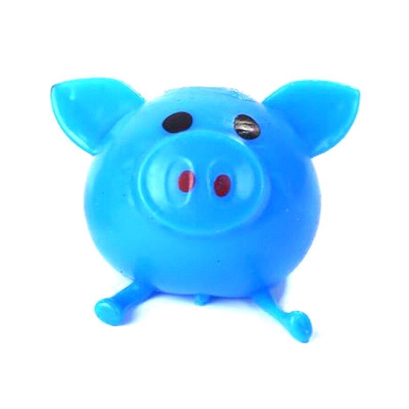 Solid Color Pig Anti Stress Water Ball Decompression Toy Flexible Soft Cute: C