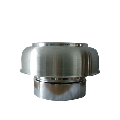 Weatherproof Mushroom Air Vent Roof Vent Cap Cover 5" / 6" Chimney Caps Cover Aluminum Self-color Cowl Vents Roof Cowl Exhaust