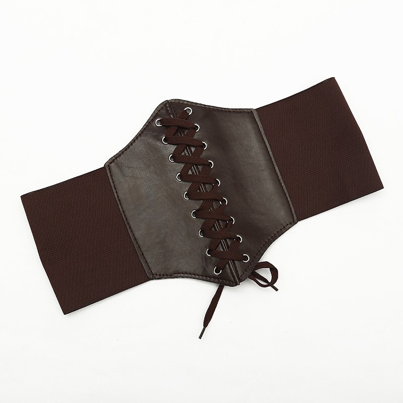 SISHION Gaine Amincissante Femme VD2596 encaje hasta Steampunk cintura ancha negro blanco café debajo del busto corsé cinturón