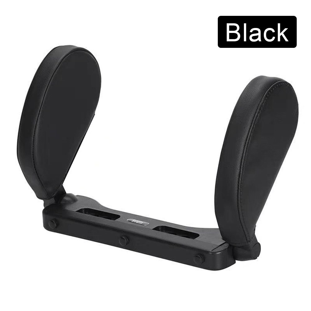 Car Neck Cushion Seat Headrest Pillow Support Head Restraint Seat Pillow Headrest Neck Travel Sleeping Cushion For Kids Adults: Black