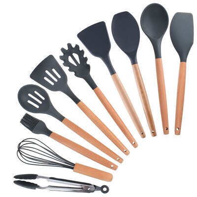 Silicone ustensiles de cuisine ensemble cuisson pelle cuillère outil cuisson ustensiles de cuisine Gadgets de cuisine spatule cuillère ustensiles de cuisine outils de cuisine