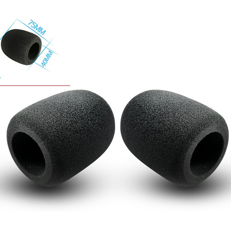 2pcs/lot Thicken Microphone Foam Mic Cover Studio WindScreen Protective Grill Shield Soft Sponge Microphone Cap