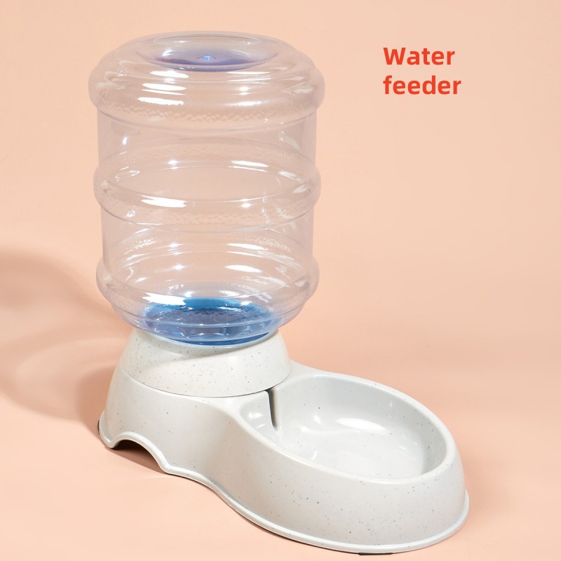 Distributeur d'eau de grande capacité pour animaux de compagnie, alimentation automatique pour chien, bol de nourriture pour petit chien, dispositif de bouteille de simulation, fournitures pour animaux de compagnie, 3,8 L: Rouge