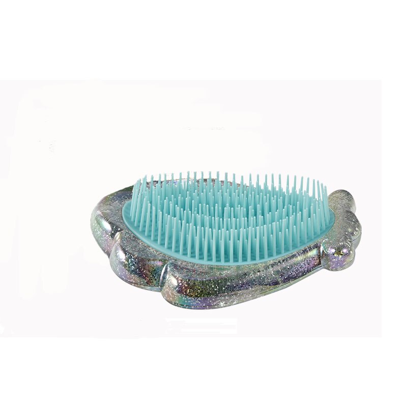 Green Shell Comb Environmental Protection Anti-knotted Children Hair Comb Portable