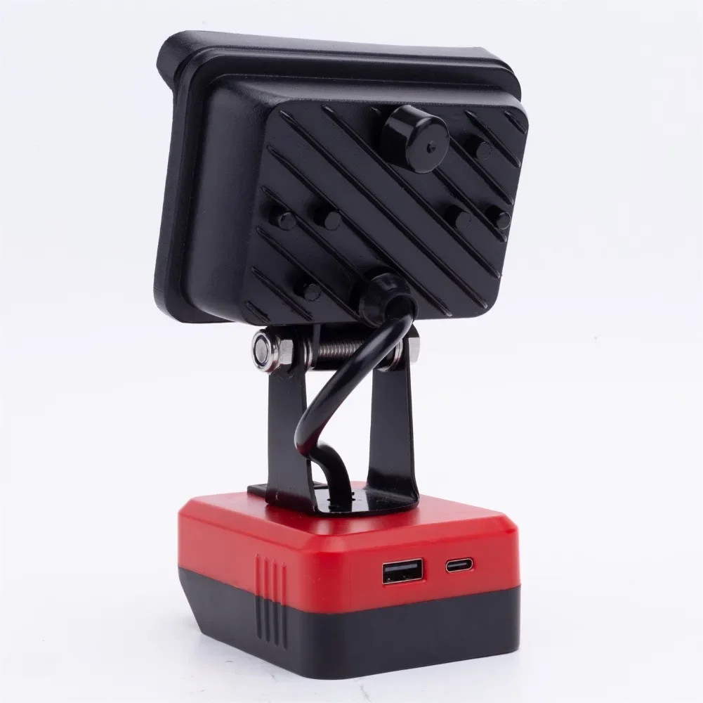 Luz de trabajo LED portátil para Lidl Parkside X20V TEAM Lámpara de camping alimentada por batería con puerto de carga USB tipo C (sin batería)