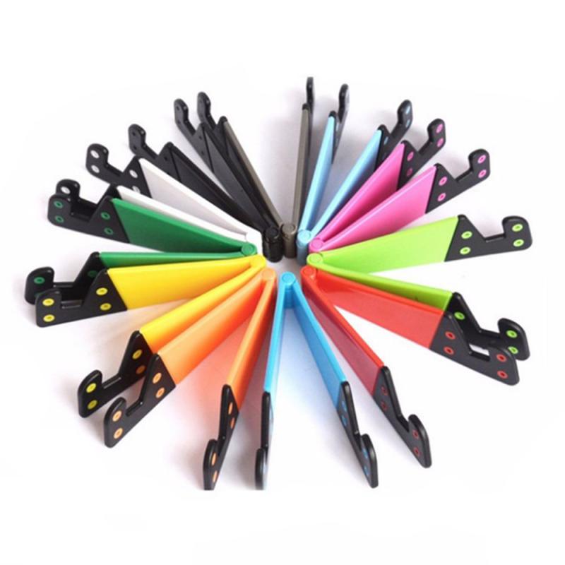 Mobiltelefonstativholder for smarttelefon nettbrett skrivebord universal sammenleggbar mobiltelefonholder stativ v-formet justerbar