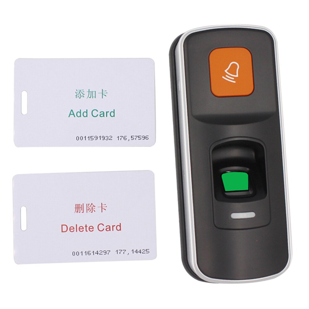 Biometric Access Control Reader Fingerprint with Management Card RFID 125Khz Access Control System Support WG 26 1000 User: Default Title