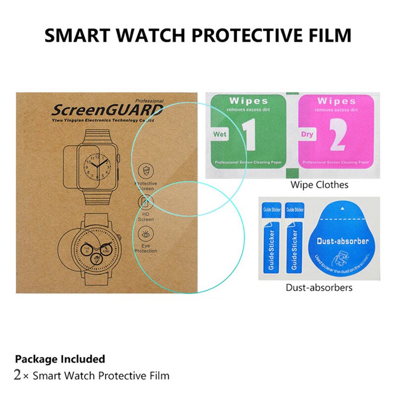 Protector de cristal templado para reloj, accesorios de protección para reloj de 26mm, 28mm, 30mm, 32mm, 34mm, 36mm, 38mm y 40mm
