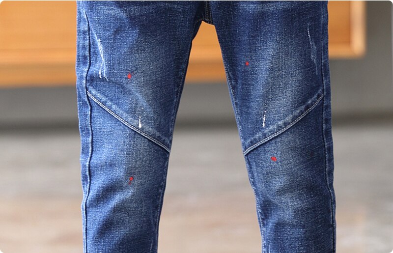 IENENS, pantalones vaqueros para niños, ropa a la , pantalones clásicos, ropa de mezclilla para niños, pantalones largos casuales para chicos guapos, 5-13 años