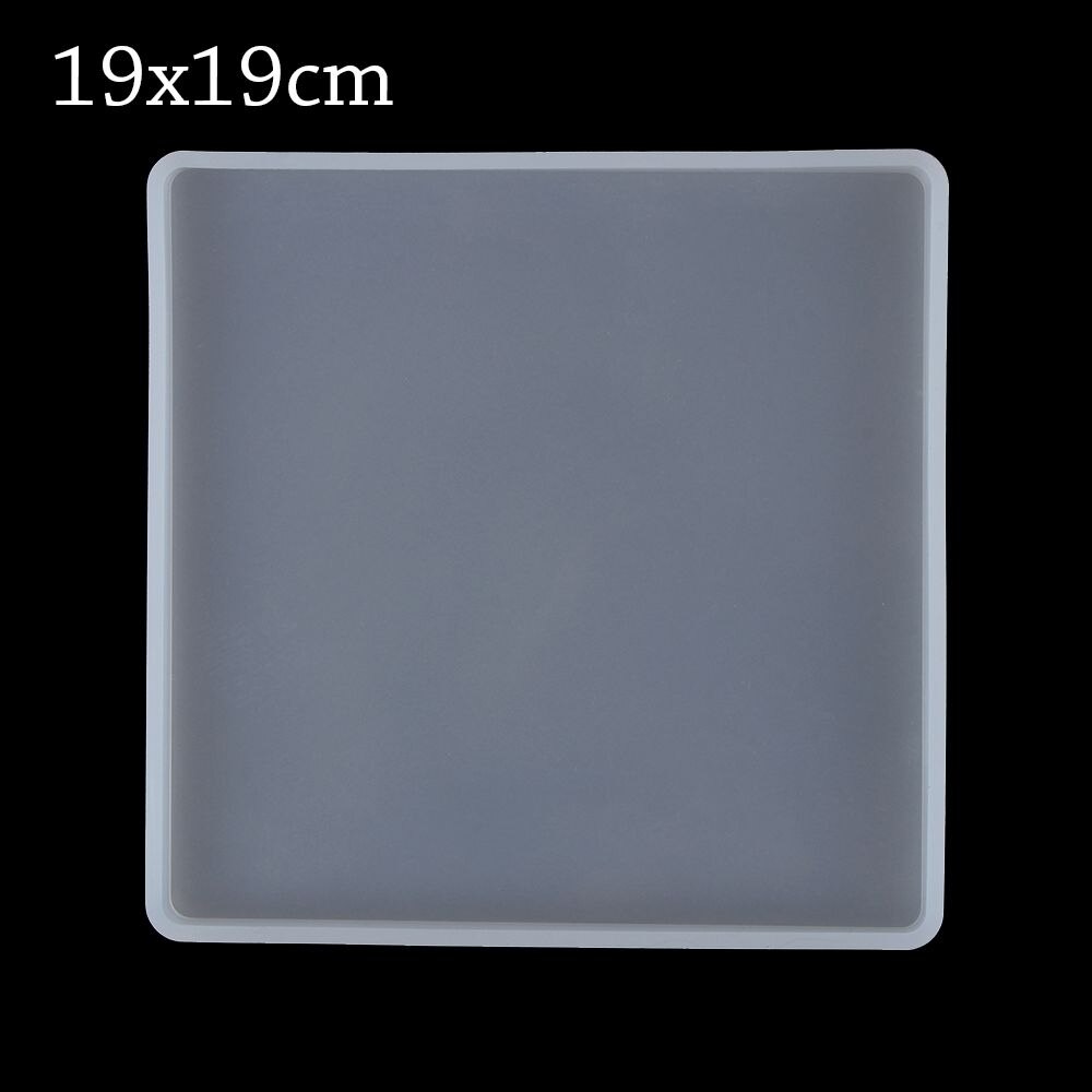 Transparent Fluid Arts Round Petri Dish Silicone Mold Round Coaster Epoxy Resin Art Supplies Make Your Own Coaster Resin Molds: Square-19x19cm
