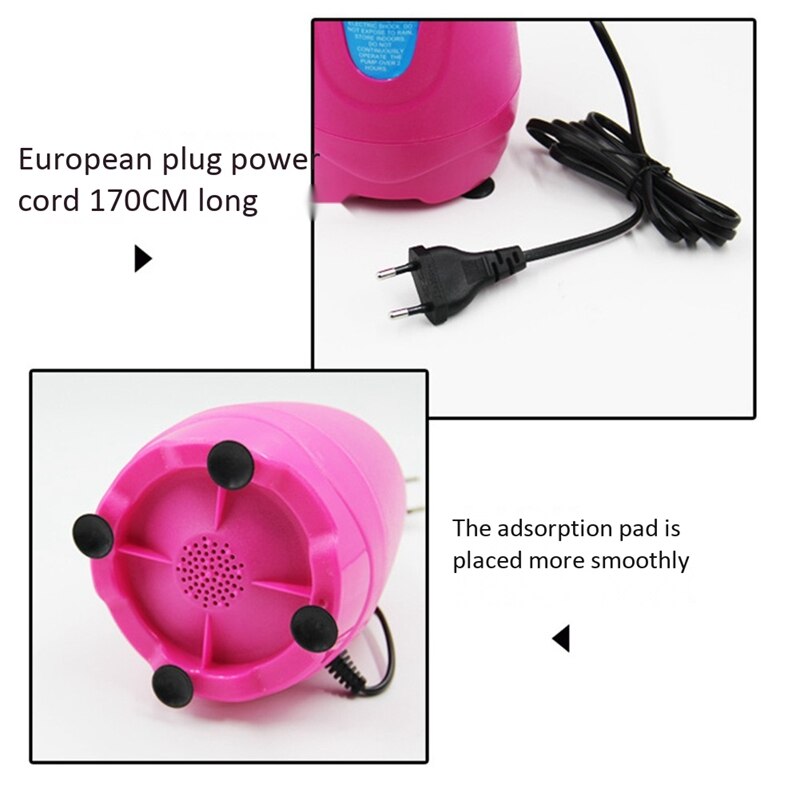Portable Electric Balloon Inflator Pump Air Compressor Inflatable Machine Electric Balloon Air Blower--EU Plug