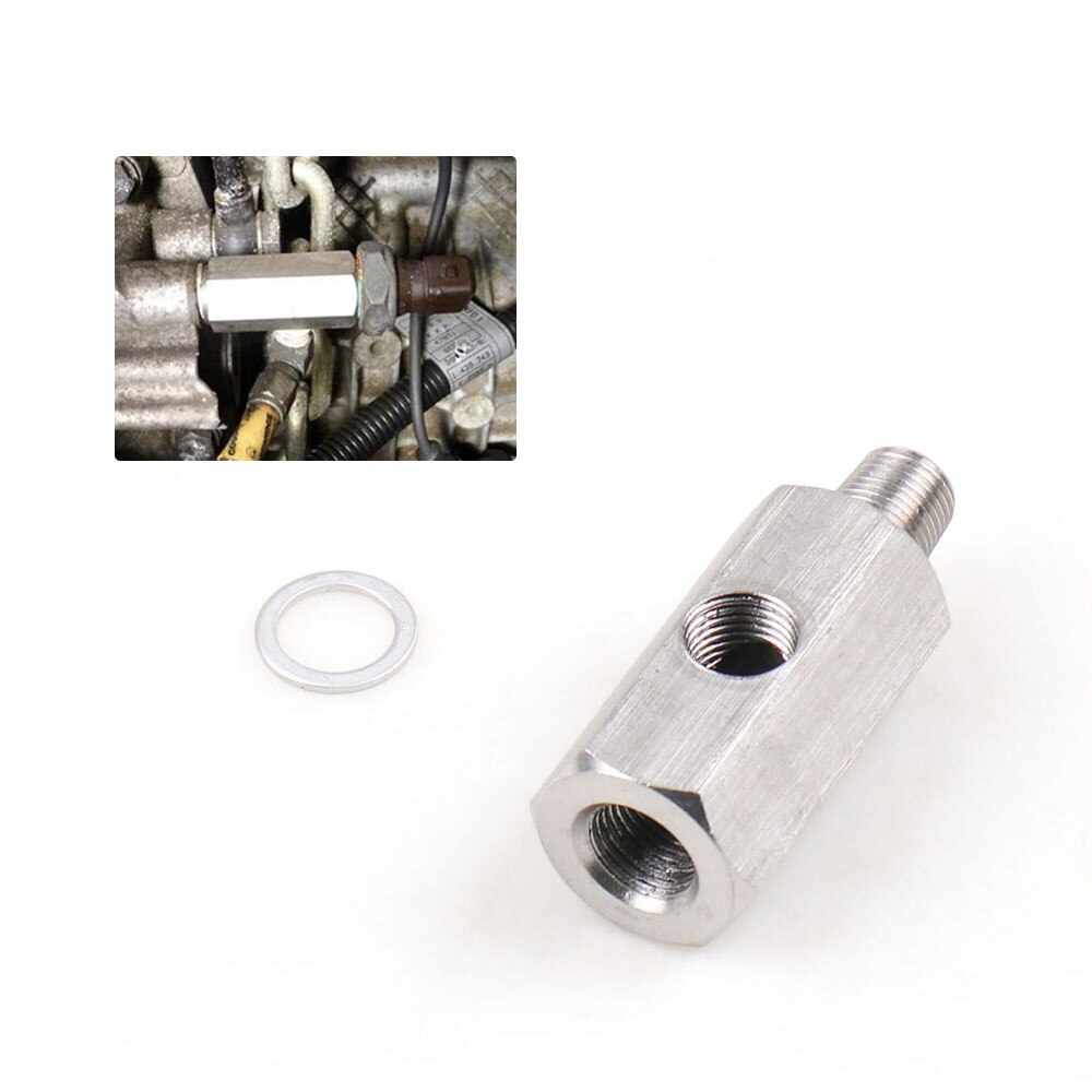 Sensor Turbo Adapter Fitting Line Oil Pressure Tee to NPT Stainless steel