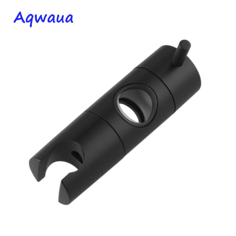 Aqwaua sort håndholdt brusehovedholder til glidebjælke 20-25mm højdejusterbar sprøjteholder bruser udskiftningsdel