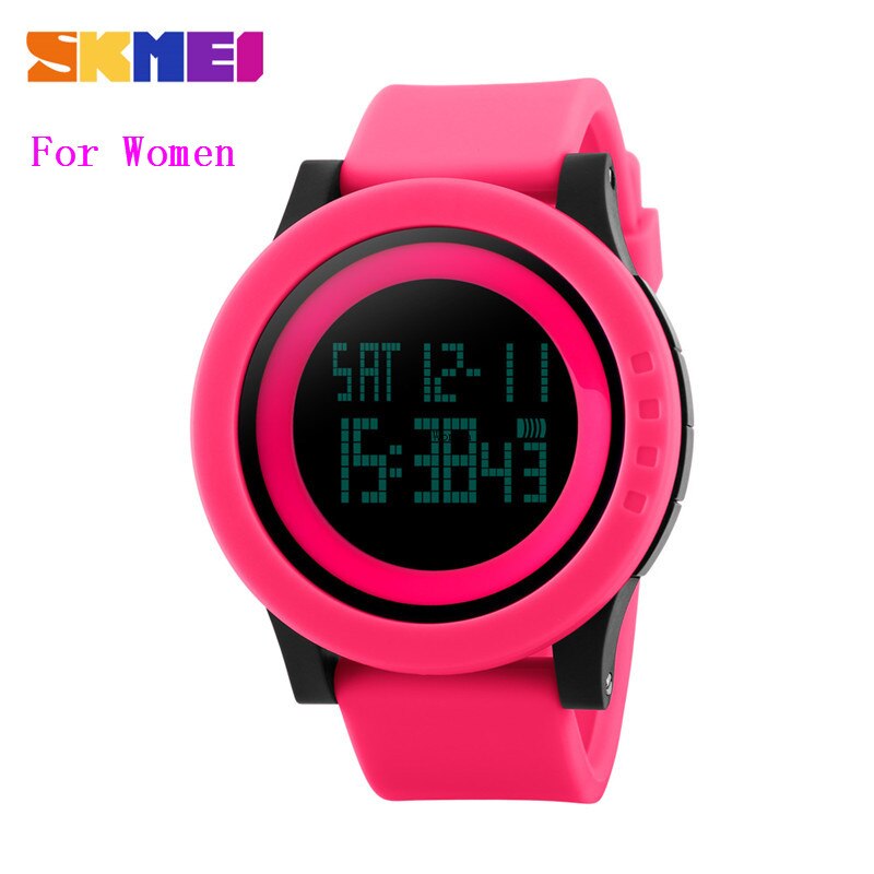SKMEI décontracté femmes montres Sport montres LED étanche montre numérique femmes montres femme montre-bracelet Sport: All Red