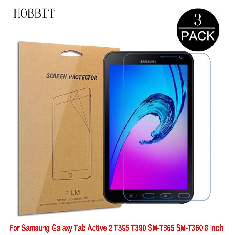 3Pcs PET Film Für Samsung Galaxy Tab S6 Lite 10.4 "P610 P615 SM-P610 SM-P615 Tablet Screen Protector Nano explosion-proof Film: Tab Active 2 T395