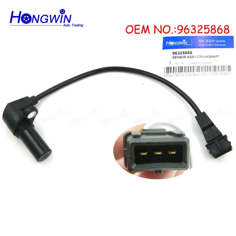 96325868 Crankshaft Position Sensor Fits Chevrolet Aveo Daewoo Matiz DAEWOO Kalos Saloon 0.8 1.0 1.2 1.4 16v 1998 03-2006