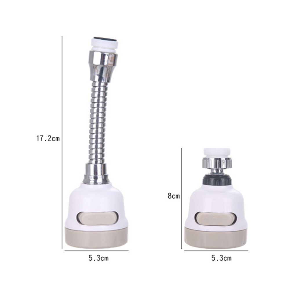 2 Styles Kitchen Shower Faucet Aerators Rotatable Bubbler Faucets Head Extender Water Saving Tap Nozzle Adapter Sink Accessories