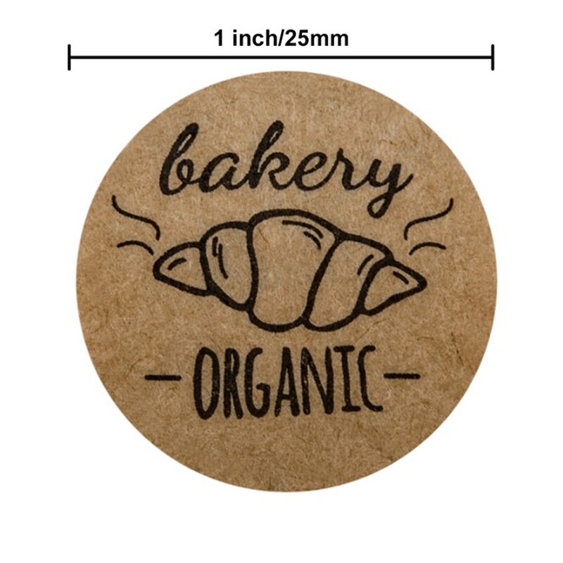 Hand Made Baked With Handmade Home Made Bakery Sticker Labels For Baked Food Bread Cake Package Decor: Default Title