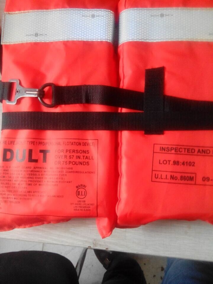 100N buoyancy SOLAS marine life jacket life vest personal floating device CE(MED) life jacket