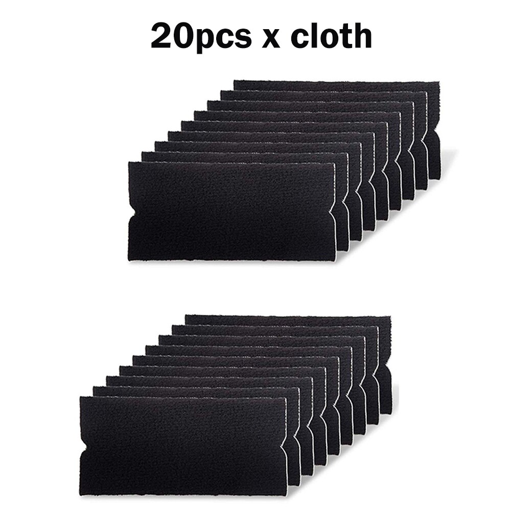 Ehdis 20/50/100Pcs Vilt Doek Voor 10Cm Zuigmond Carbon Fiber Vinyl Auto Wrap Geen scratch Schraper Window Tint Wikkelen Gereedschappen: 20pcs cloth