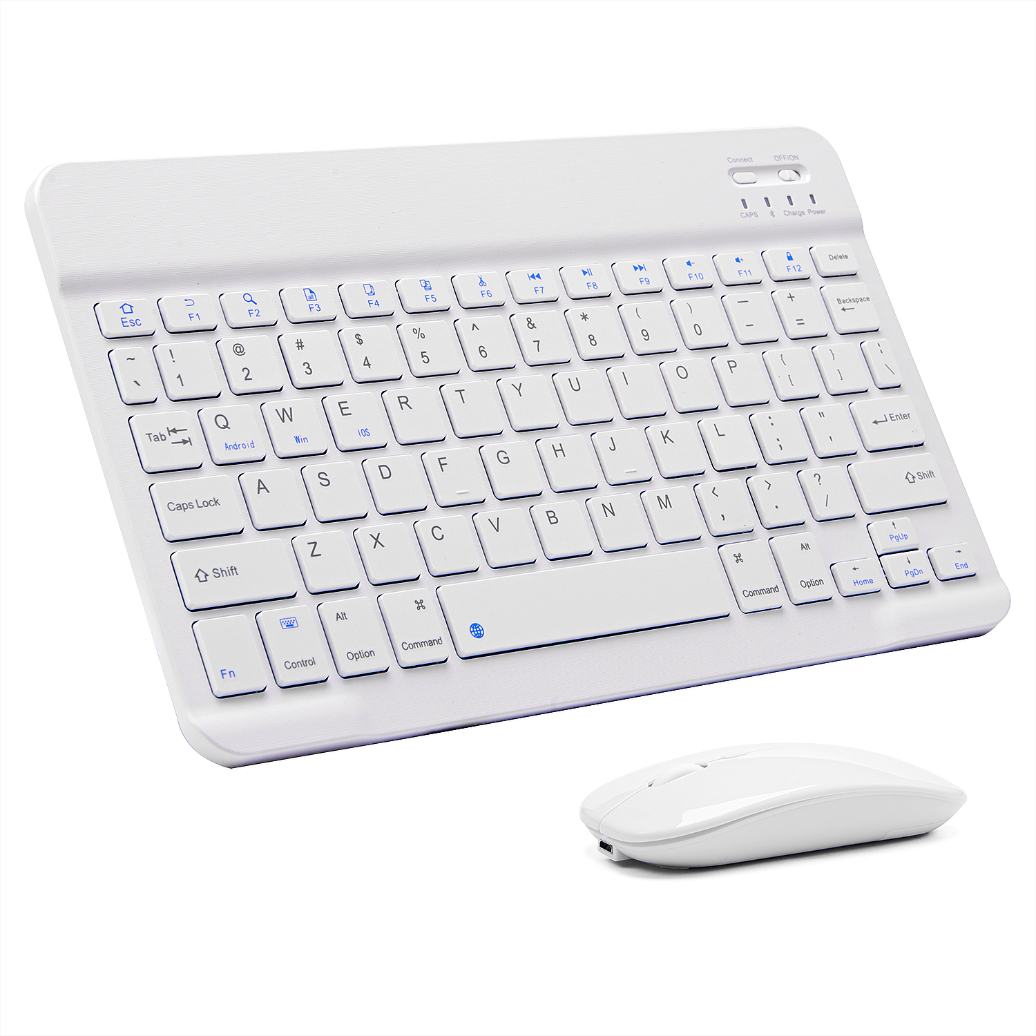 Pink Wireless Bluetooth Keyboard and Mouse Mini Keyboard English Keyboard for Tablet IOS Android IPhone Ipad Keyboard: PURPLE
