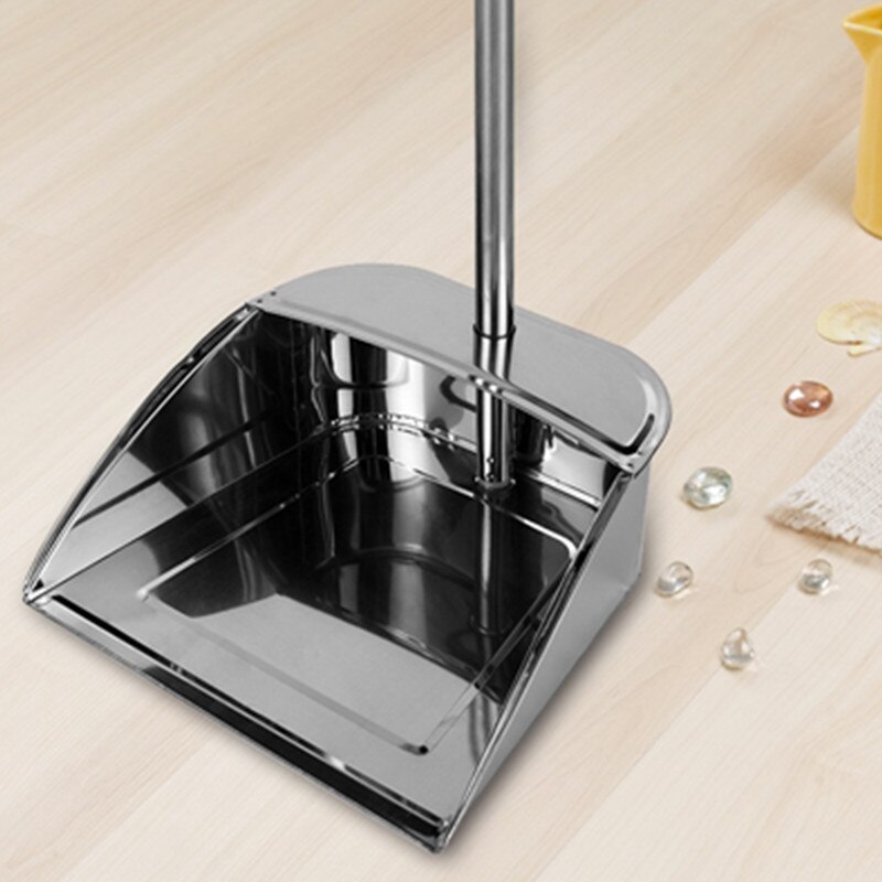 Recogedor de escoba plegable, Herramientas de limpieza del hogar, de acero inoxidable, herramientas de limpieza del suelo, escoba de polvo con escurridor