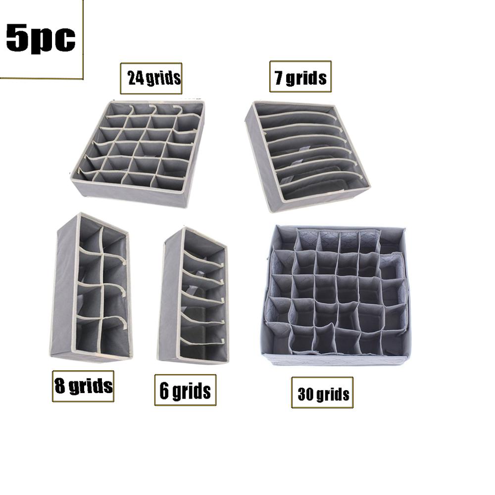 30Netz Unterwäsche Lagerung Organizer, Platzsparende Lagerung Wandschrank Organizer, Lagerung Kasten Für Socken Und Schals, falten Lagerung Kasten